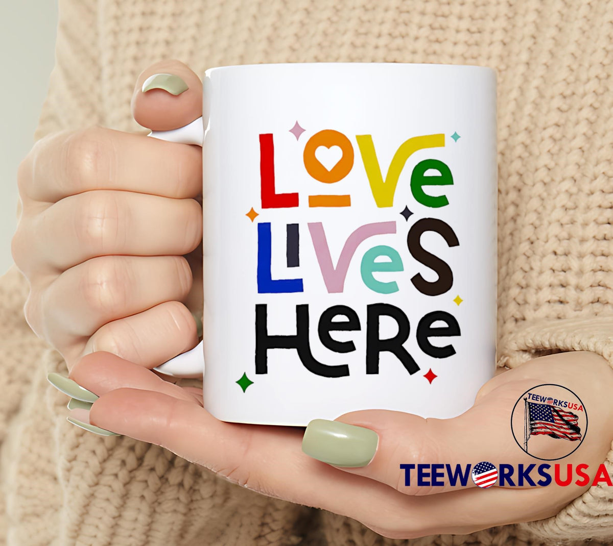Love Lives Here pride - Adult & Kids T-Shirts, Sweatshirts & Hoodies apparel design preview 6