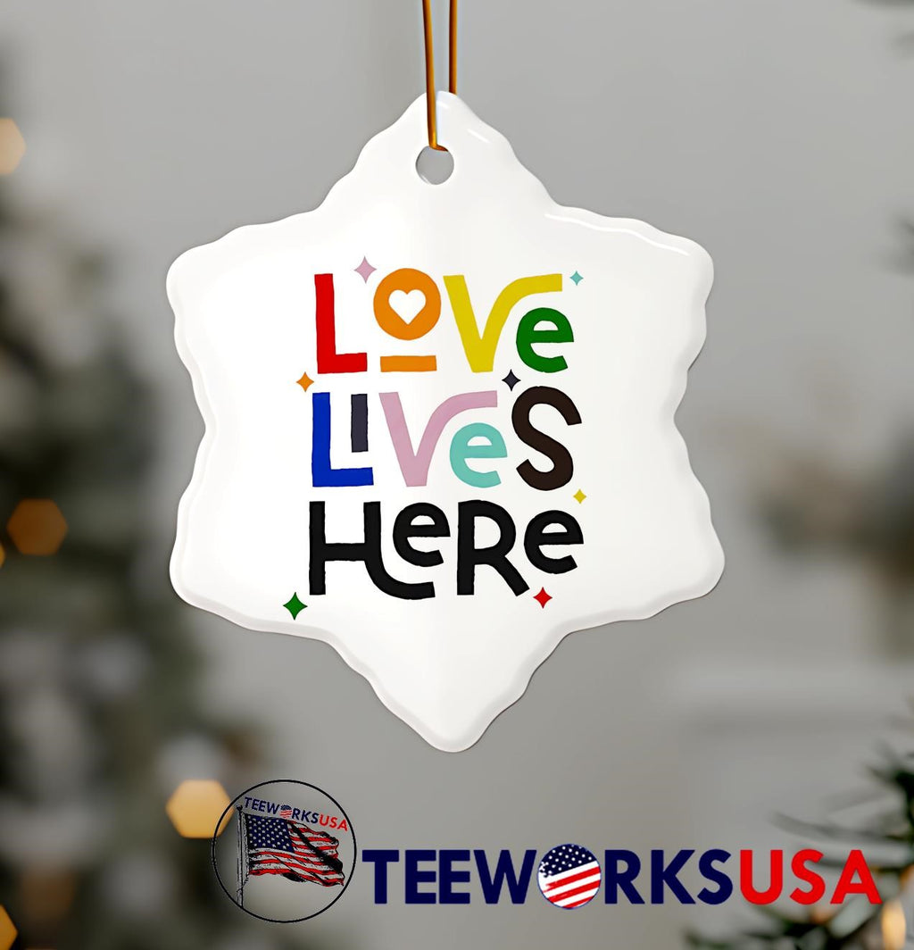 Love Lives Here pride - Adult & Kids T-Shirts, Sweatshirts & Hoodies apparel design preview 7