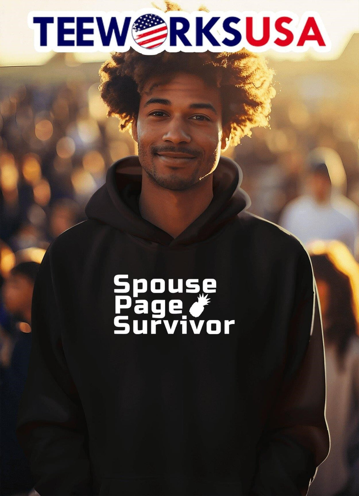 Spouse Page Survivor - Adult & Kids T-Shirts, Sweatshirts & Hoodies apparel design preview 2