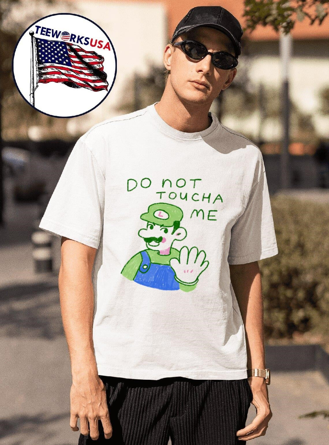 Luigi do not toucha me - Adult & Kids T-Shirts, Sweatshirts & Hoodies apparel design preview 1