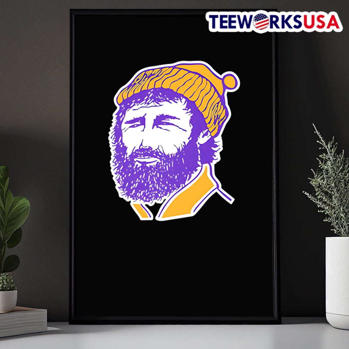 Lumberjack cartoon face - Adult & Kids T-Shirts, Sweatshirts & Hoodies apparel design preview 5
