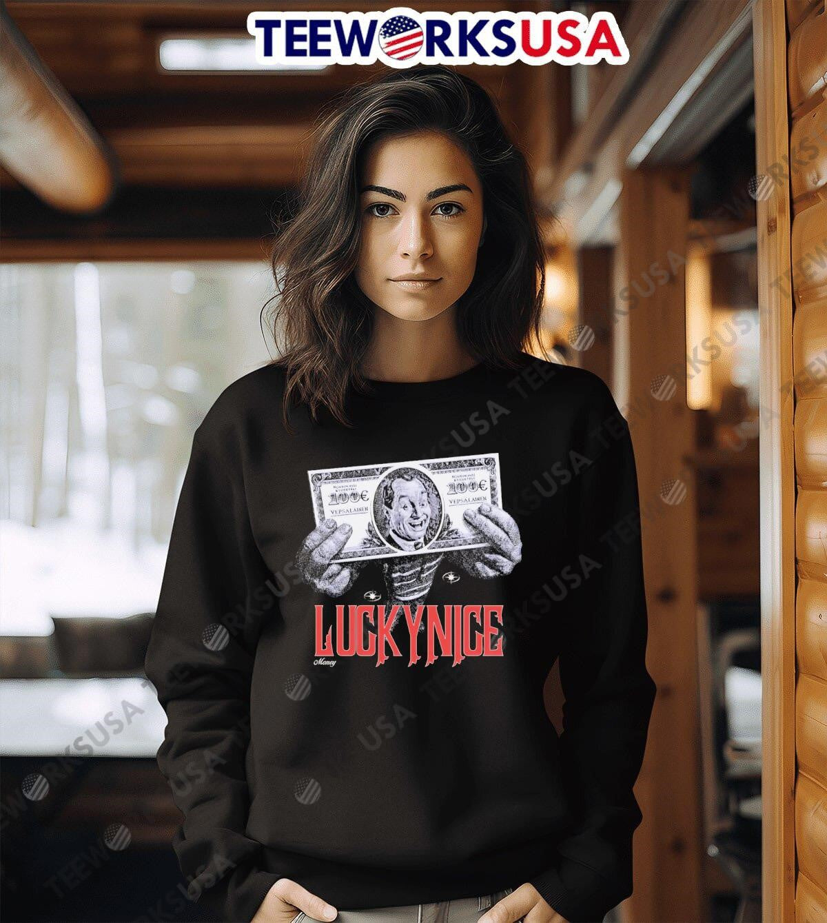 Lyckynice money funny retro - Adult & Kids T-Shirts, Sweatshirts & Hoodies apparel design preview 3