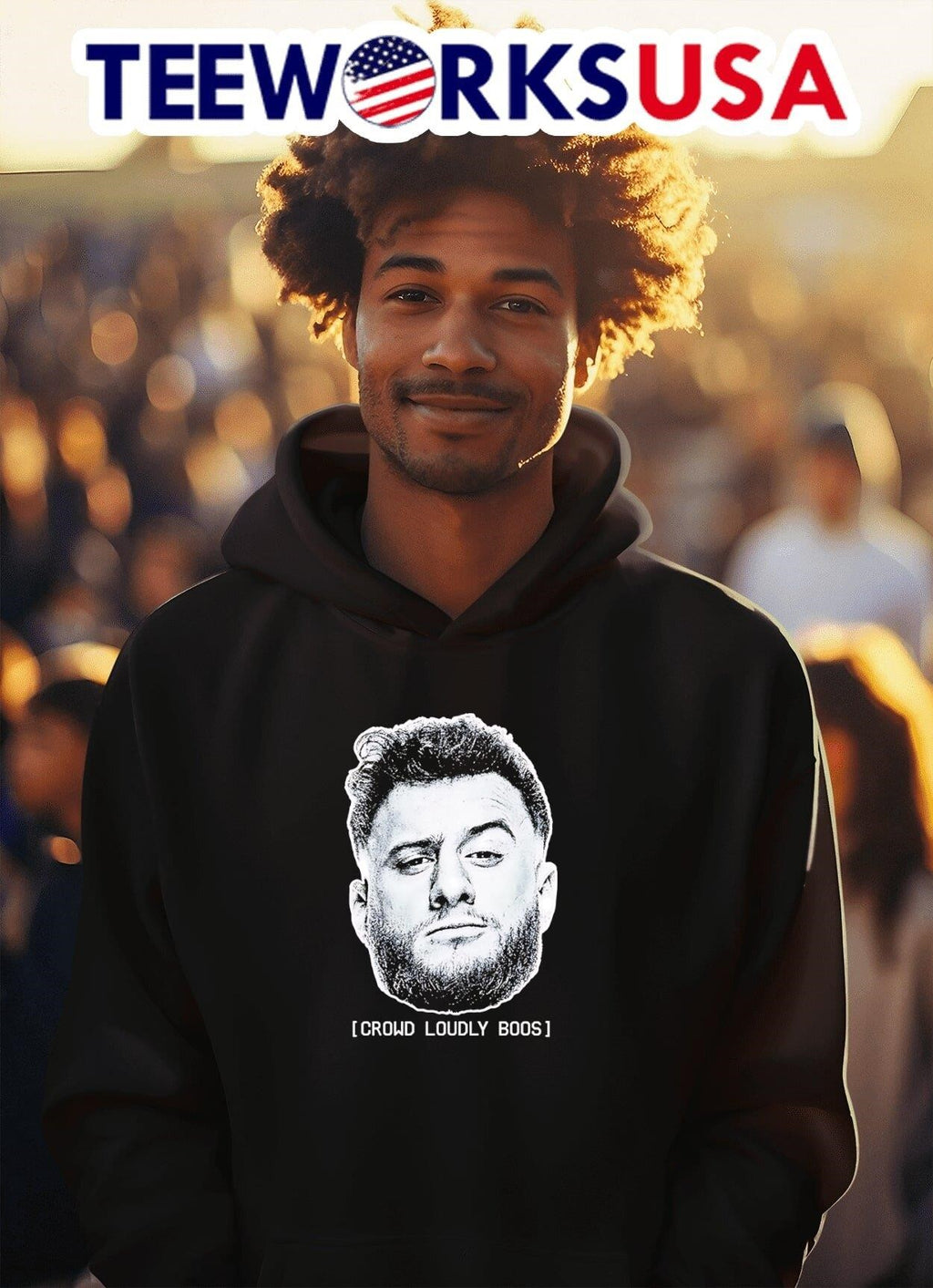 MJF crowd loudly boos - Adult & Kids T-Shirts, Sweatshirts & Hoodies apparel design preview 2