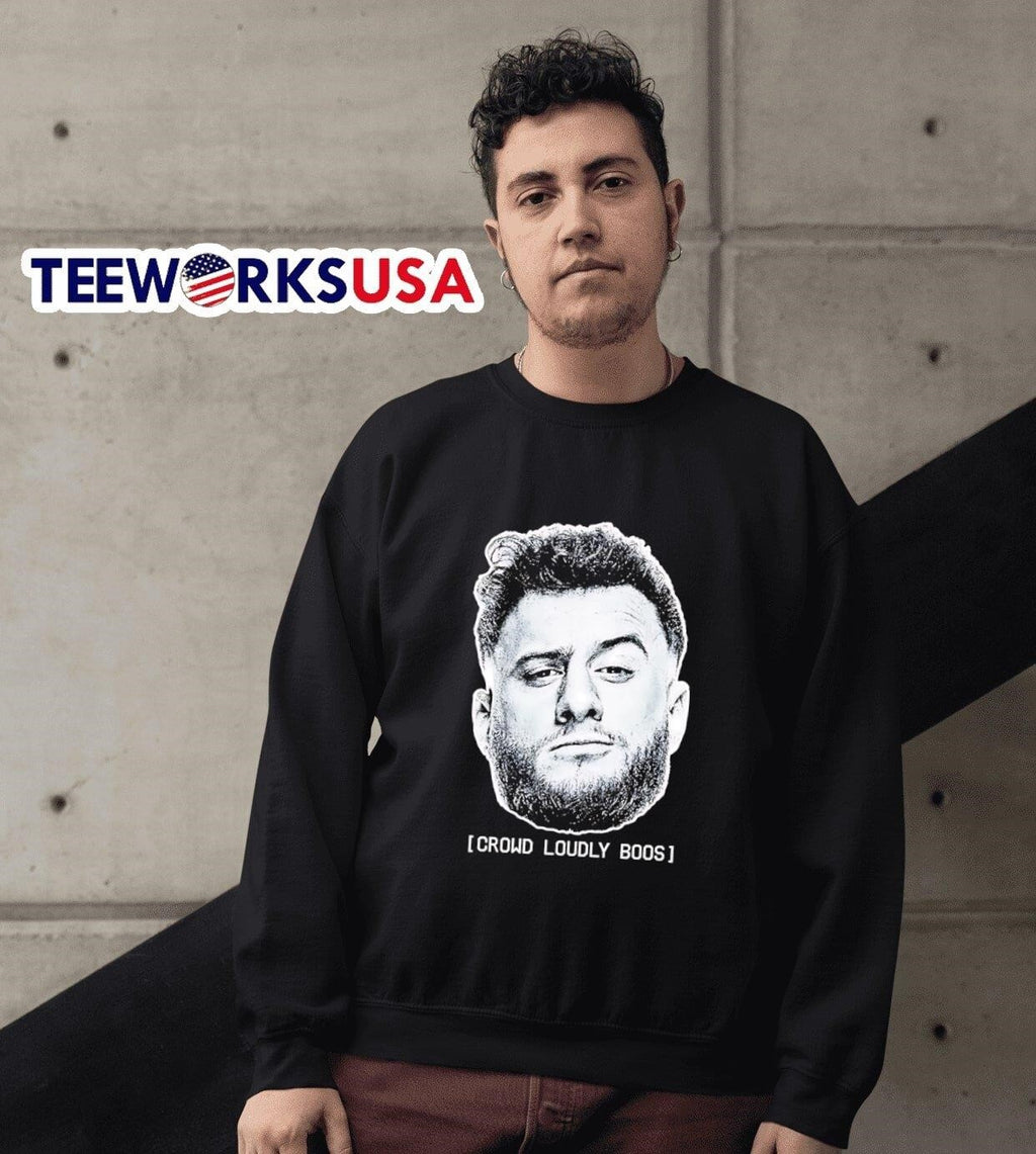 MJF crowd loudly boos - Adult & Kids T-Shirts, Sweatshirts & Hoodies apparel design preview 6