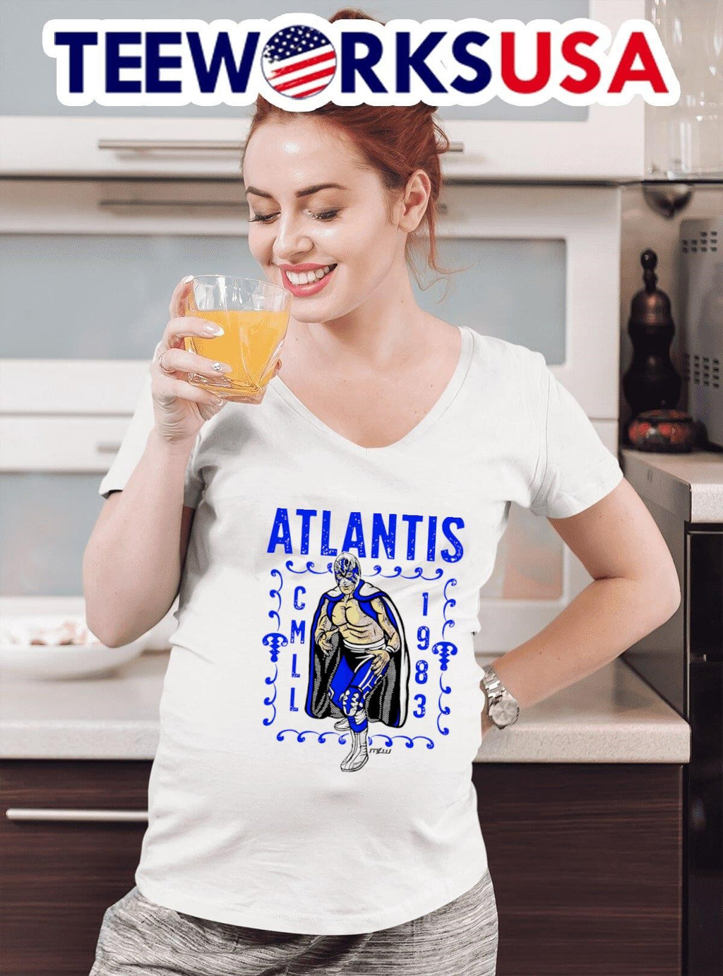 MLW Atlantis CMLL 1983 - Adult & Kids T-Shirts, Sweatshirts & Hoodies apparel design preview 4