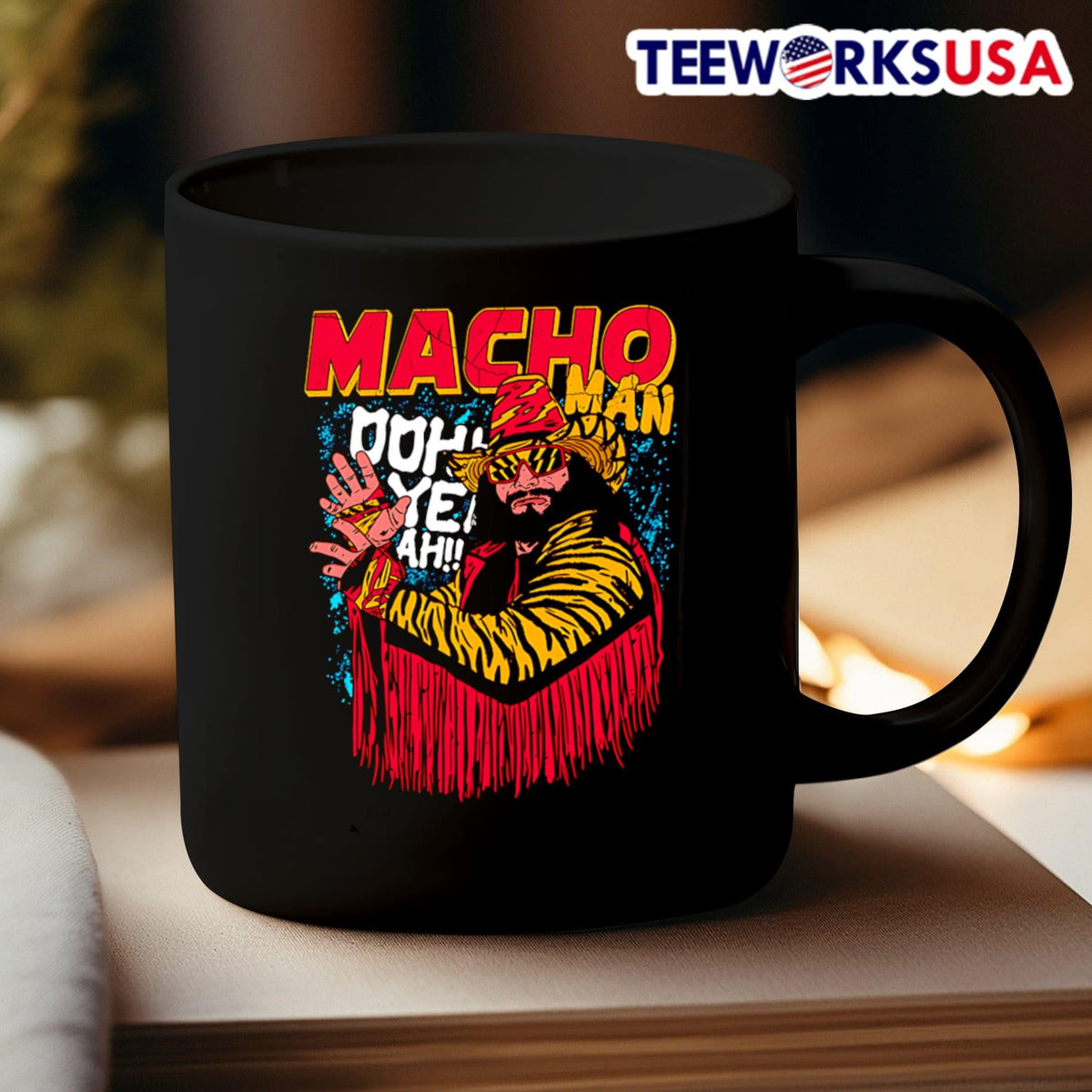 Macho Man Oohh Yeah - Adult & Kids T-Shirts, Sweatshirts & Hoodies apparel design preview 3
