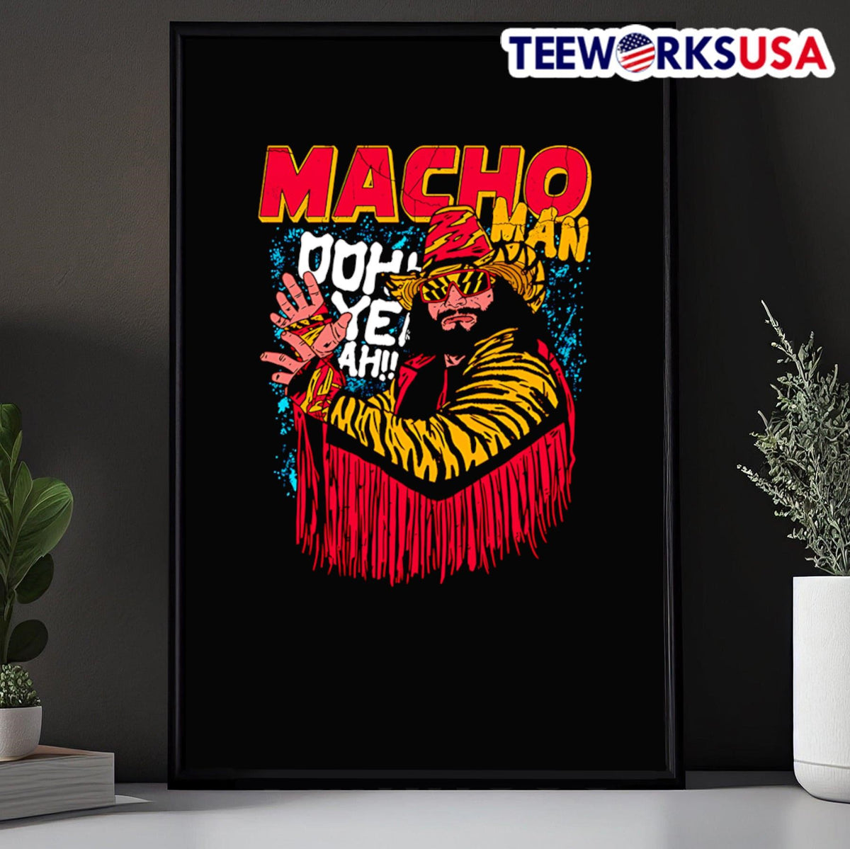 Macho Man Oohh Yeah - Adult & Kids T-Shirts, Sweatshirts & Hoodies apparel design preview 5