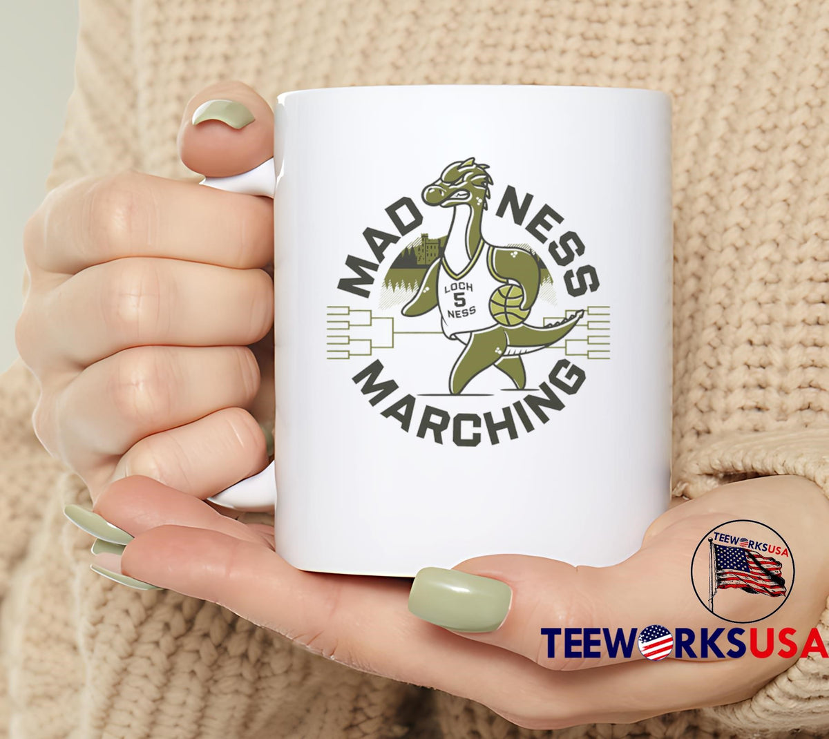 Mad Ness Marching Dragon mascot - Adult & Kids T-Shirts, Sweatshirts & Hoodies apparel design preview 6
