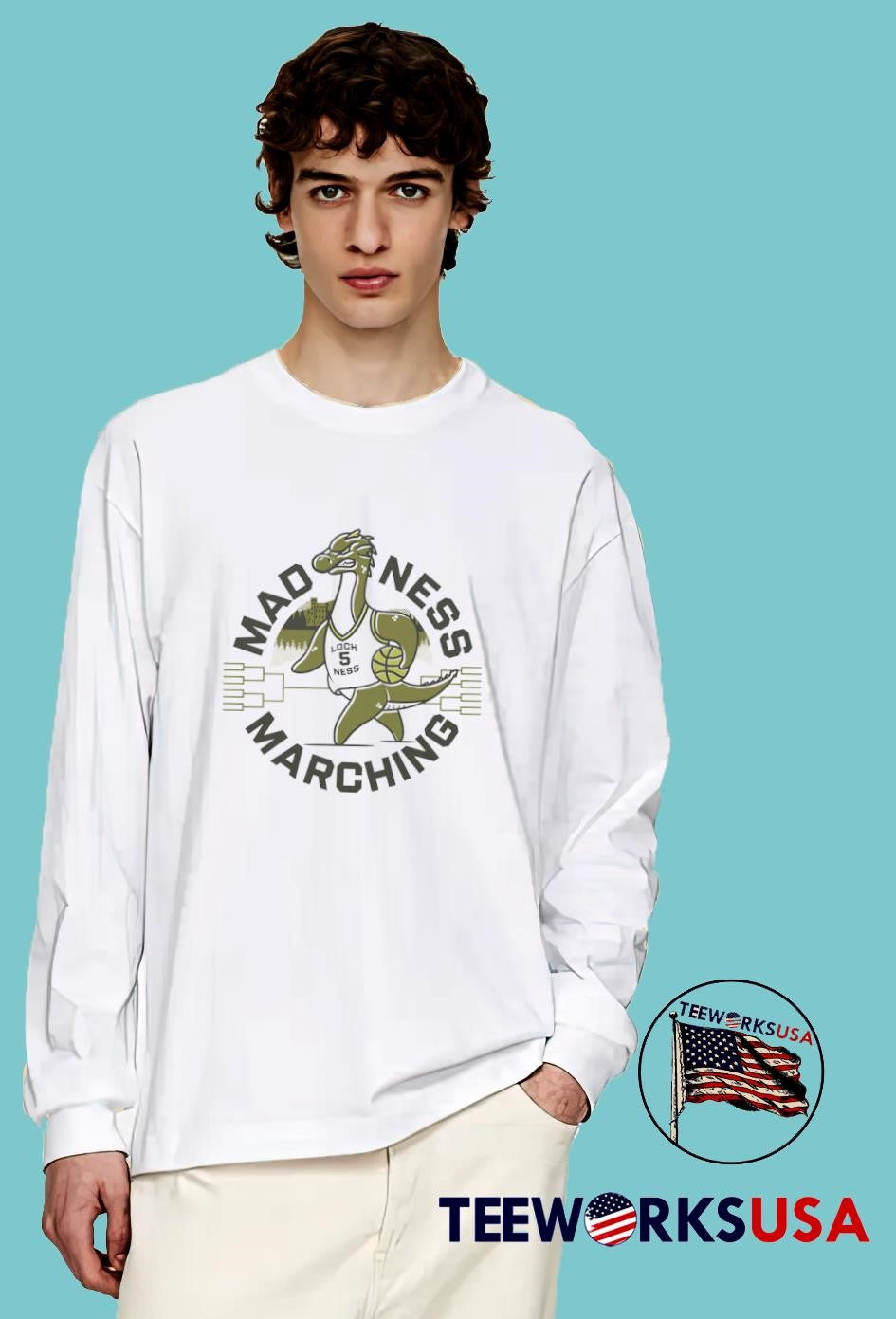 Mad Ness Marching Dragon mascot - Adult & Kids T-Shirts, Sweatshirts & Hoodies apparel design preview 4