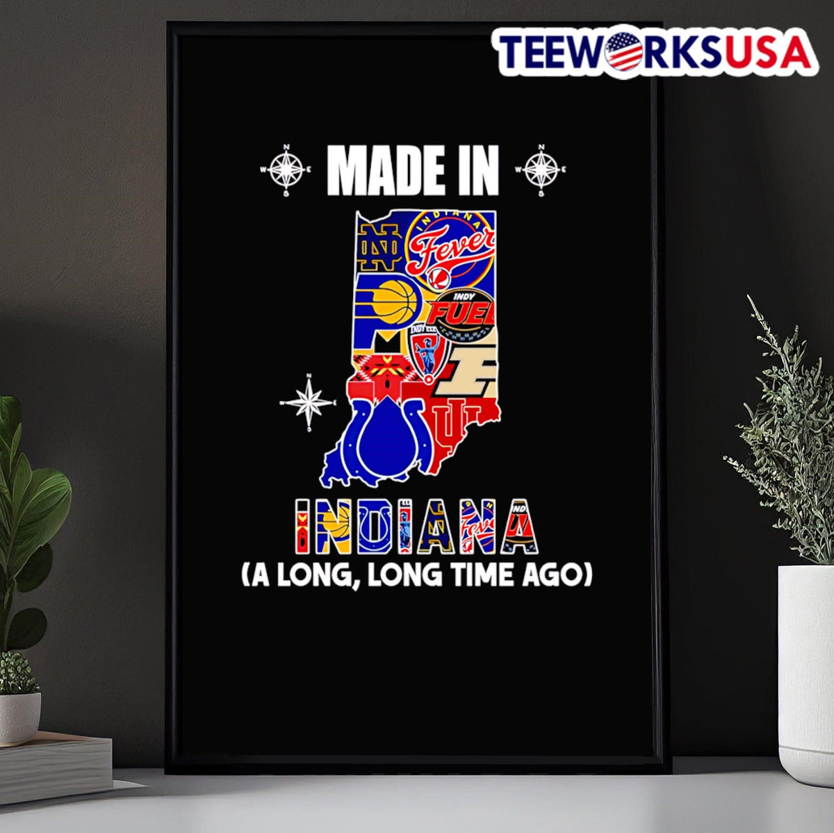 Made in Indiana a long time ago - Adult & Kids T-Shirts, Sweatshirts & Hoodies apparel design preview 5