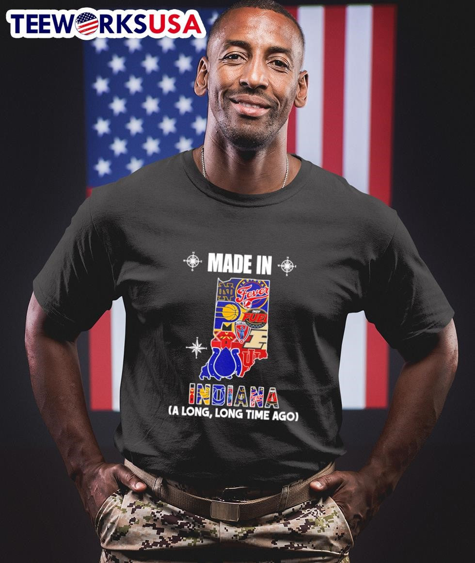 Made in Indiana a long time ago - Adult & Kids T-Shirts, Sweatshirts & Hoodies apparel design preview 1