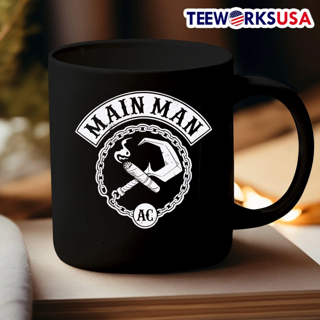 Main Man And AC Logo Cigar Hook - Adult & Kids T-Shirts, Sweatshirts & Hoodies apparel design preview 3