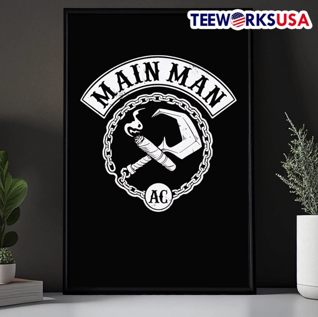 Main Man And AC Logo Cigar Hook - Adult & Kids T-Shirts, Sweatshirts & Hoodies apparel design preview 5