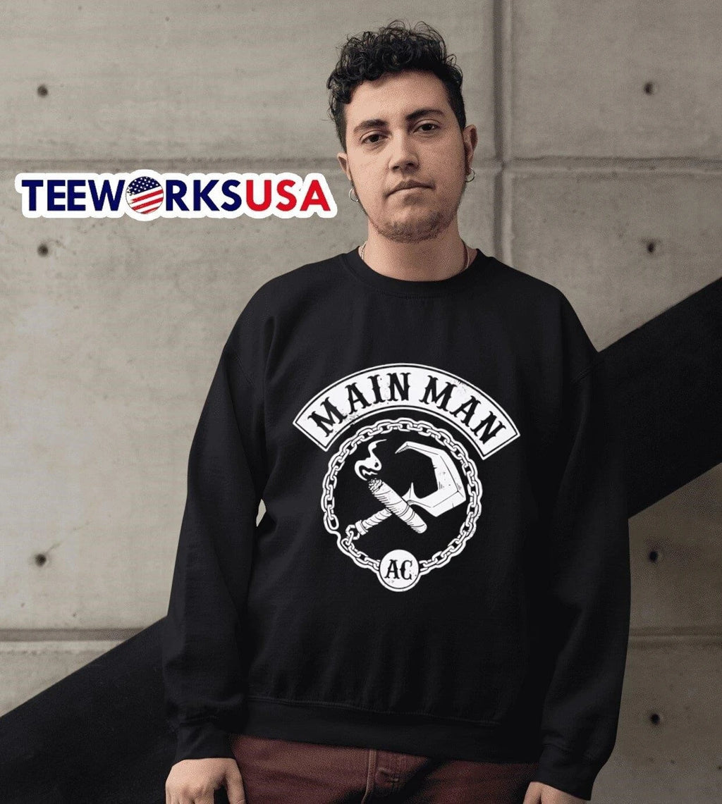 Main Man And AC Logo Cigar Hook - Adult & Kids T-Shirts, Sweatshirts & Hoodies apparel design preview 6