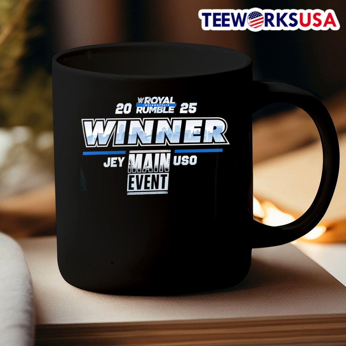 Main event Jey Uso Royal Rumble 2025 Winner - Adult & Kids T-Shirts, Sweatshirts & Hoodies apparel design preview 3