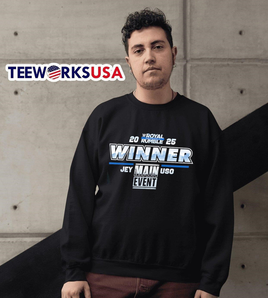 Main event Jey Uso Royal Rumble 2025 Winner - Adult & Kids T-Shirts, Sweatshirts & Hoodies apparel design preview 6