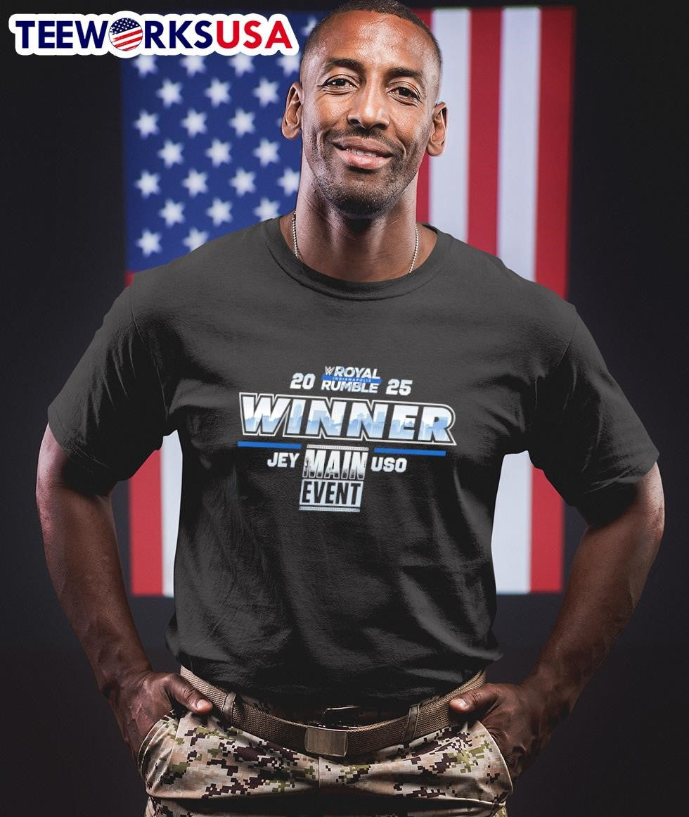 Main event Jey Uso Royal Rumble 2025 Winner - Adult & Kids T-Shirts, Sweatshirts & Hoodies apparel design preview 1
