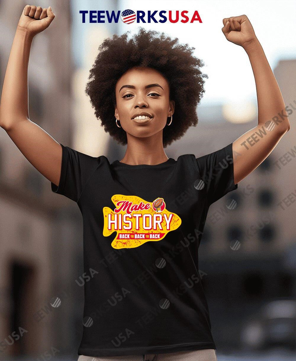 Make History back to - Adult & Kids T-Shirts, Sweatshirts & Hoodies apparel design preview 4