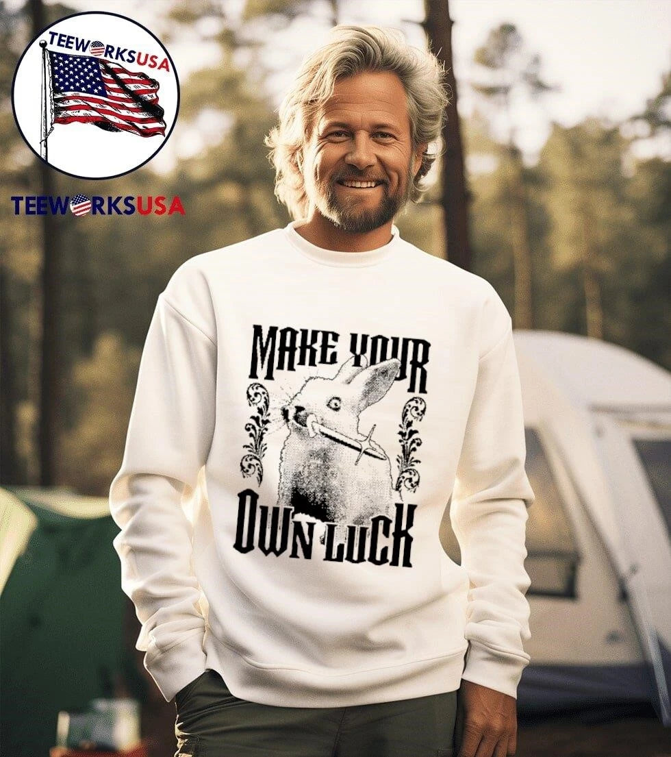 Make Your Own Luck Rabbit - Adult & Kids T-Shirts, Sweatshirts & Hoodies apparel design preview 3