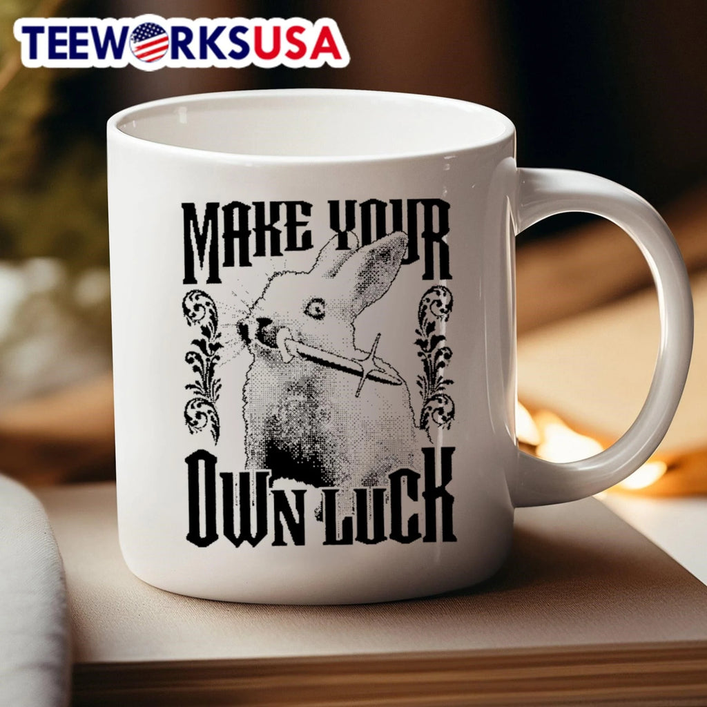 Make Your Own Luck Rabbit - Adult & Kids T-Shirts, Sweatshirts & Hoodies apparel design preview 4