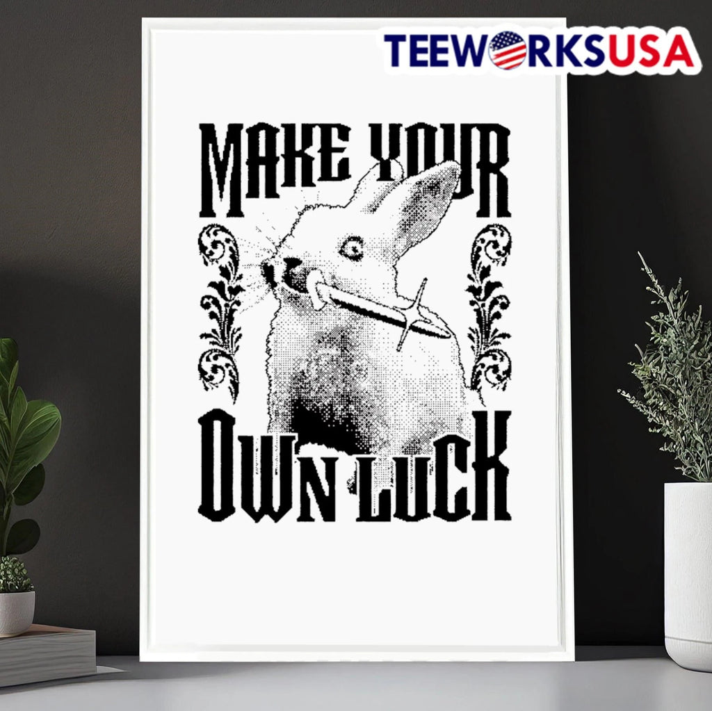 Make Your Own Luck Rabbit - Adult & Kids T-Shirts, Sweatshirts & Hoodies apparel design preview 6