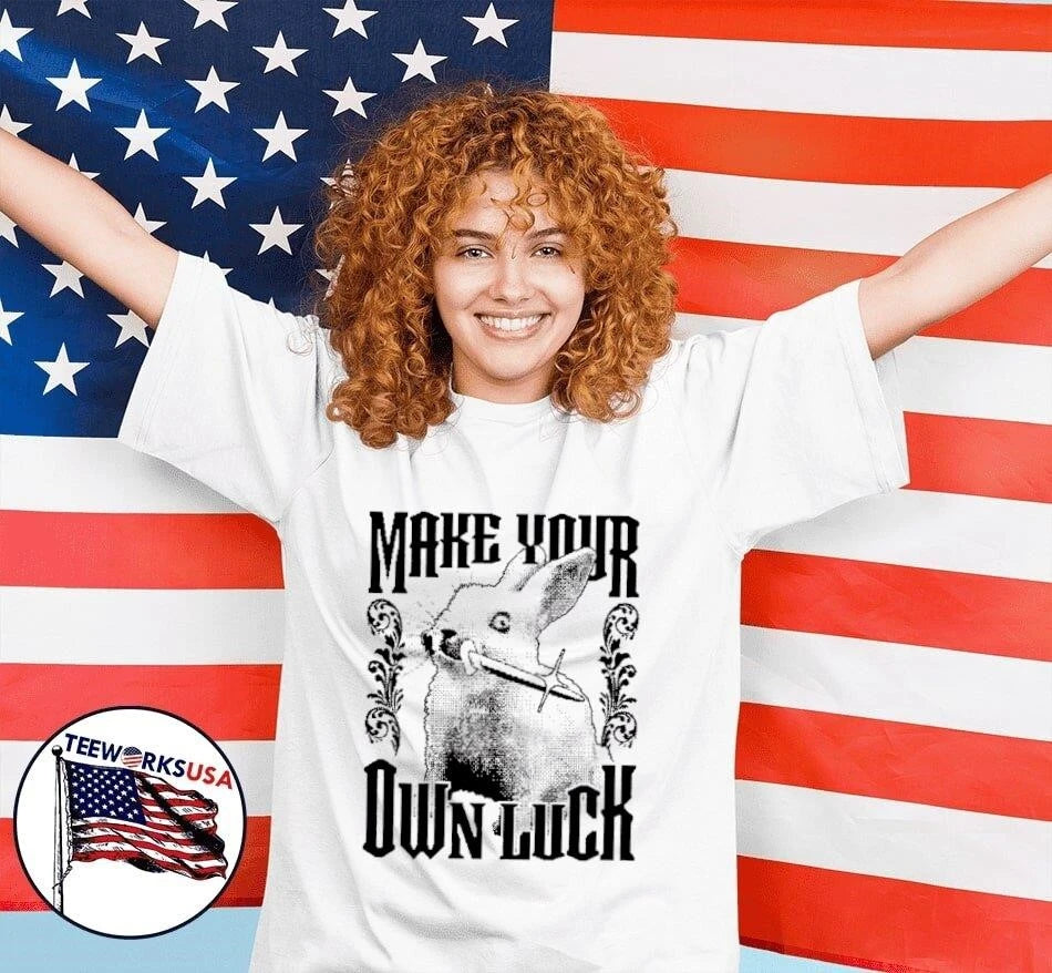 Make Your Own Luck Rabbit - Adult & Kids T-Shirts, Sweatshirts & Hoodies apparel design preview 7