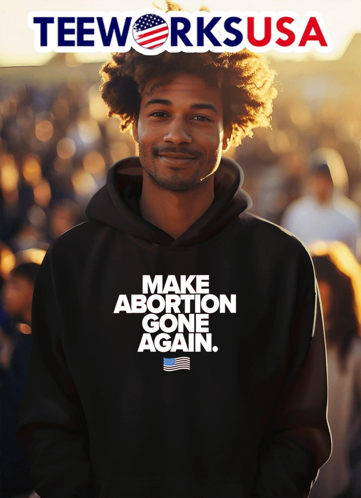 Make abortion gone again - Adult & Kids T-Shirts, Sweatshirts & Hoodies apparel design preview 2
