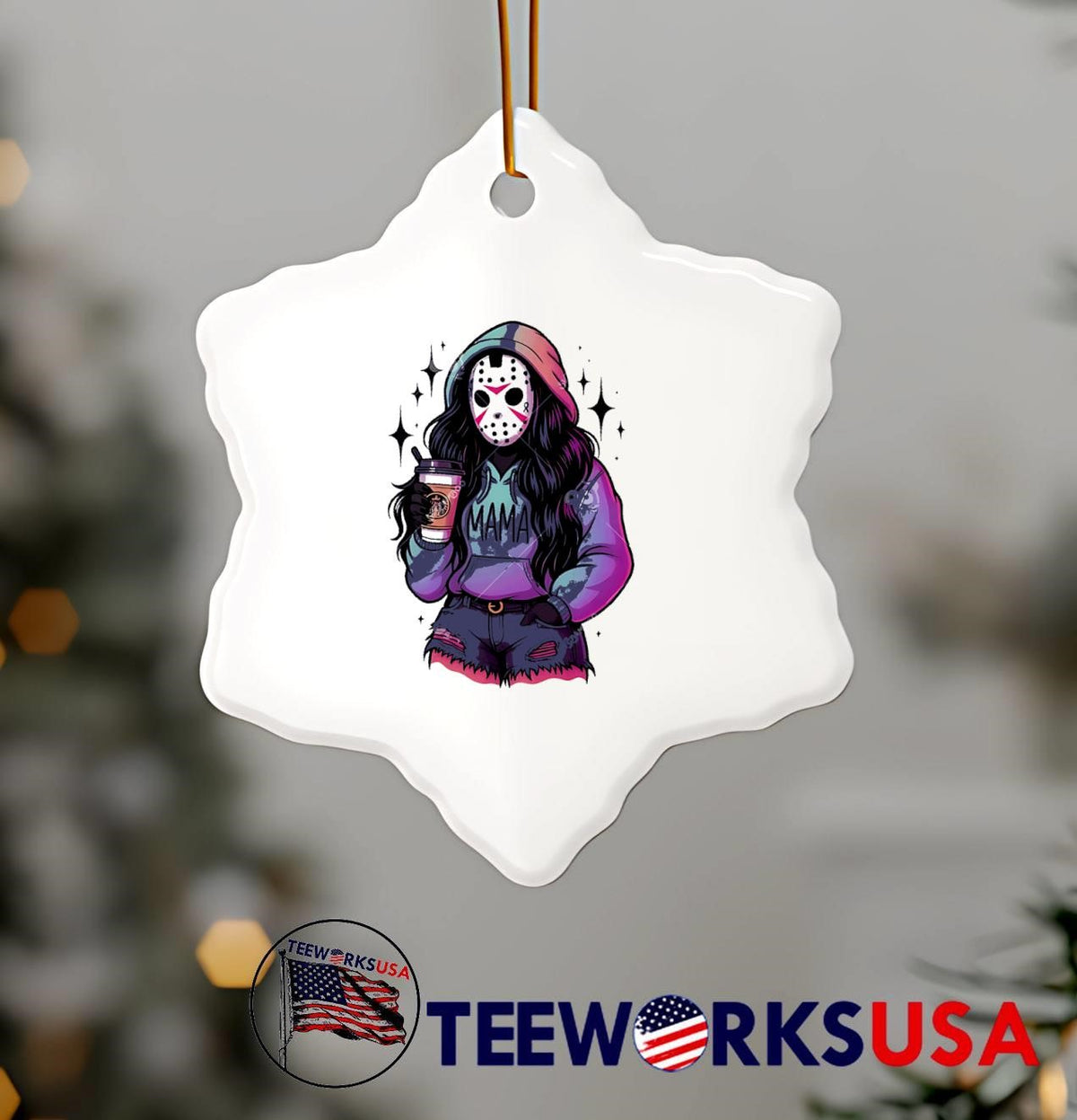 Mama Jason Voorhees Halloween mom horror movie - Adult & Kids T-Shirts, Sweatshirts & Hoodies apparel design preview 7