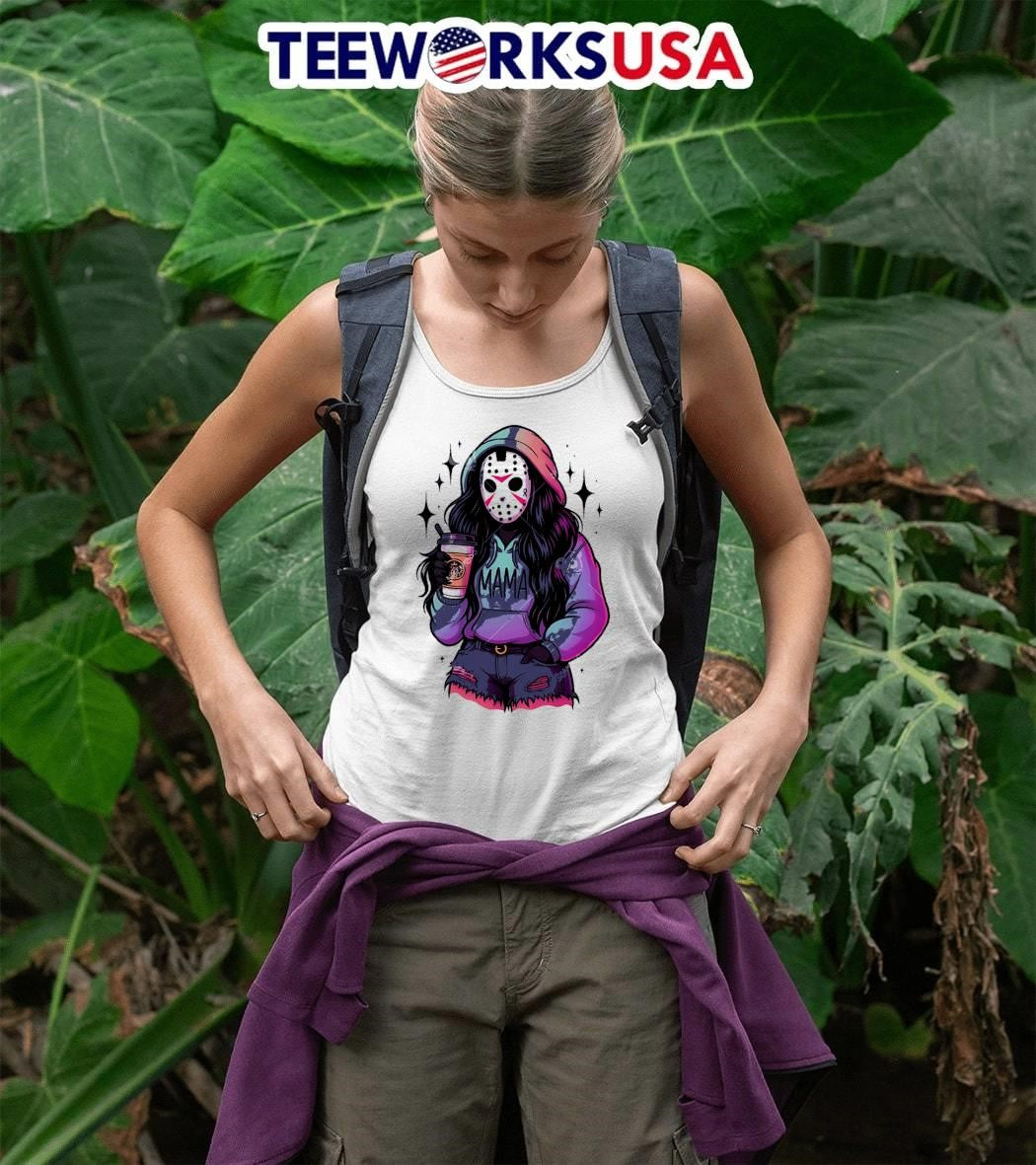 Mama Jason Voorhees Halloween mom horror movie - Adult & Kids T-Shirts, Sweatshirts & Hoodies apparel design preview 5