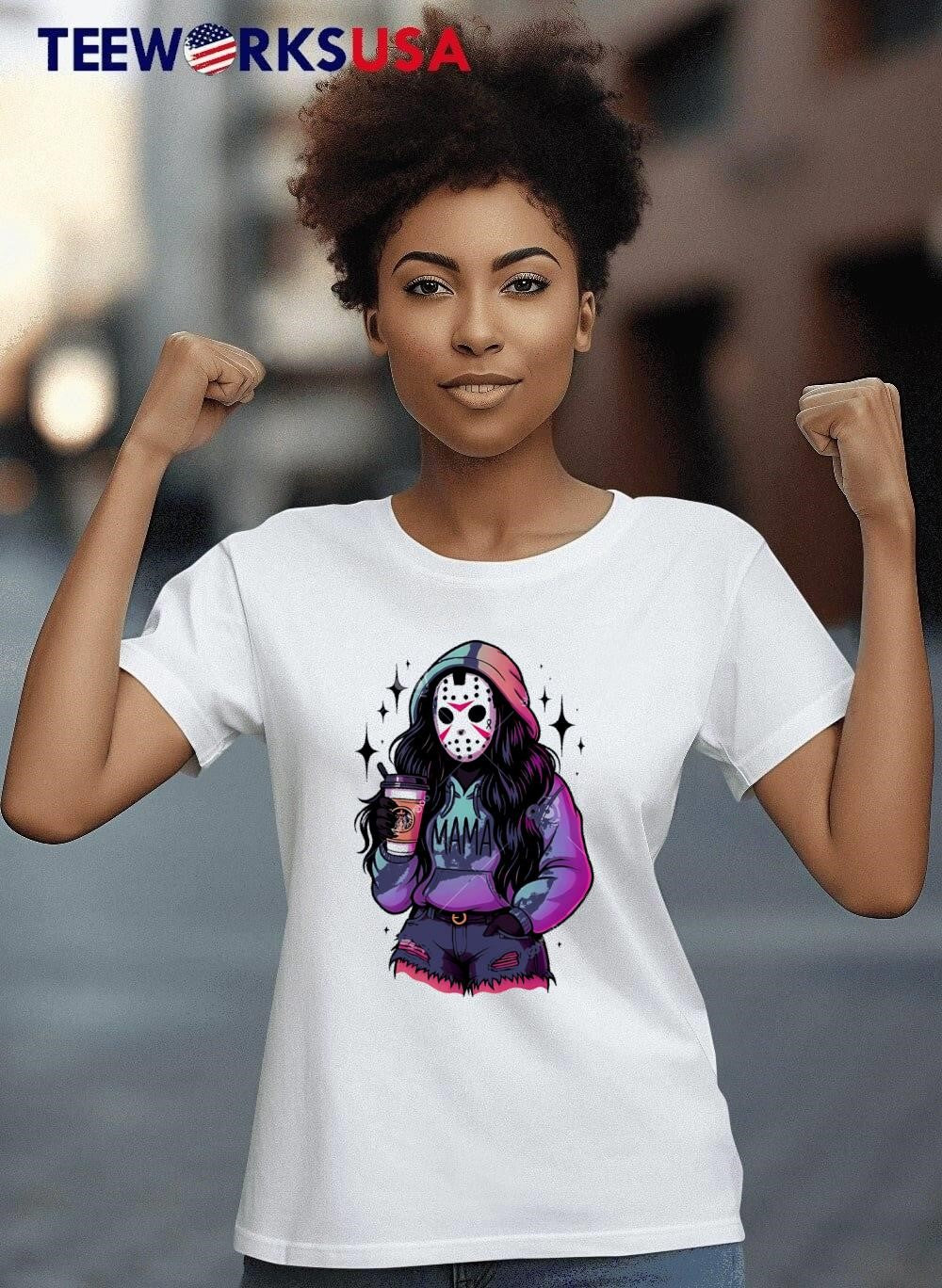 Mama Jason Voorhees Halloween mom horror movie - Adult & Kids T-Shirts, Sweatshirts & Hoodies apparel design preview 8