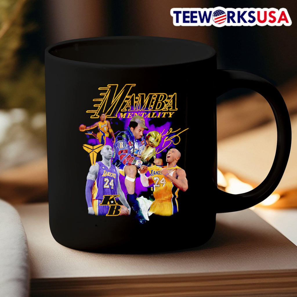 Mamba Mentality Kobe Bryant retro - Adult & Kids T-Shirts, Sweatshirts & Hoodies apparel design preview 3
