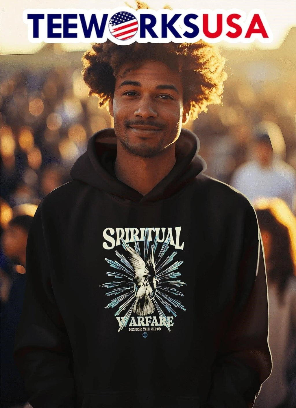Marc Bola Spiritual Warfare - Adult & Kids T-Shirts, Sweatshirts & Hoodies apparel design preview 2