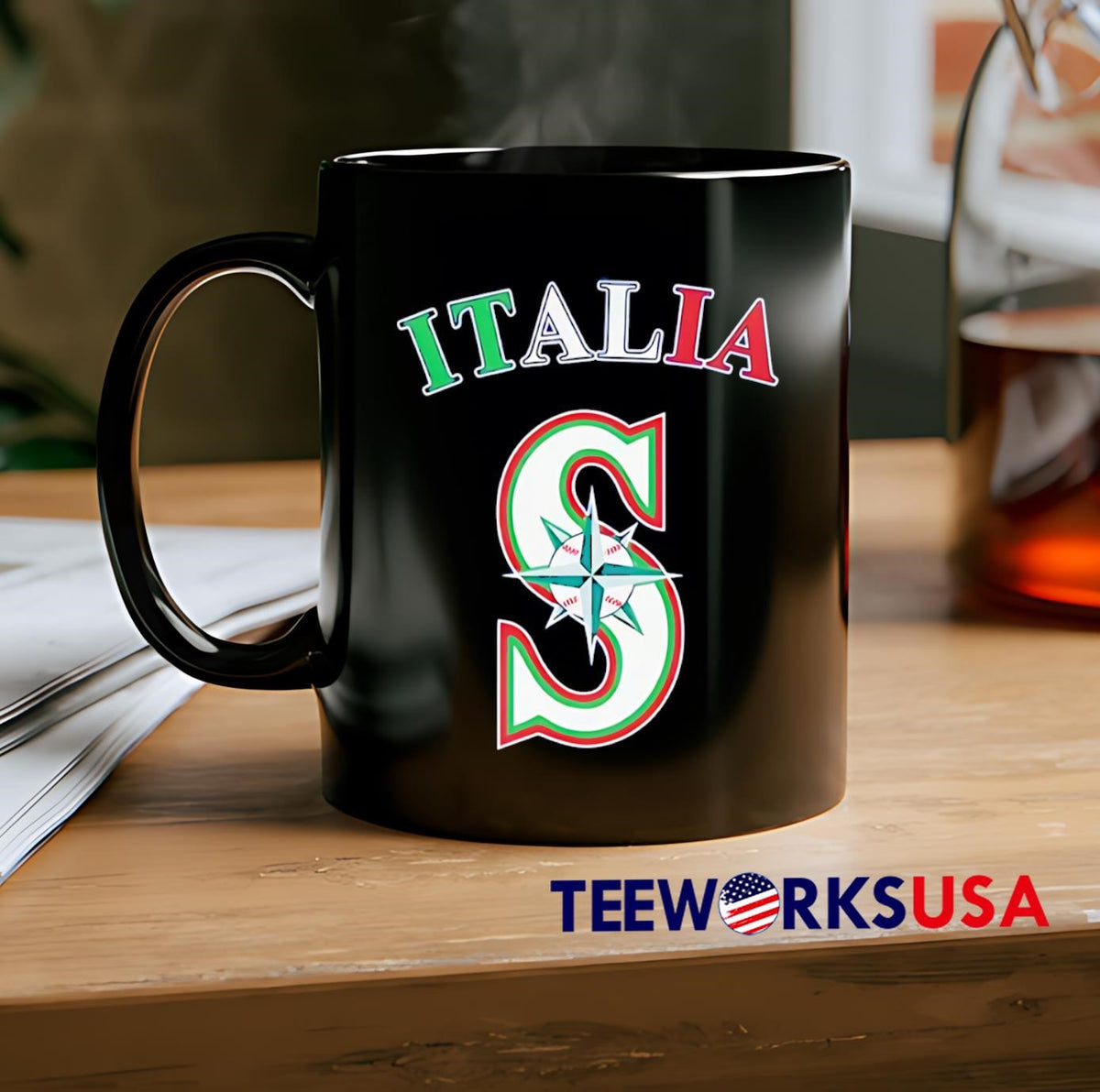 Mariners italian heritage celebration - Adult & Kids T-Shirts, Sweatshirts & Hoodies apparel design preview 2