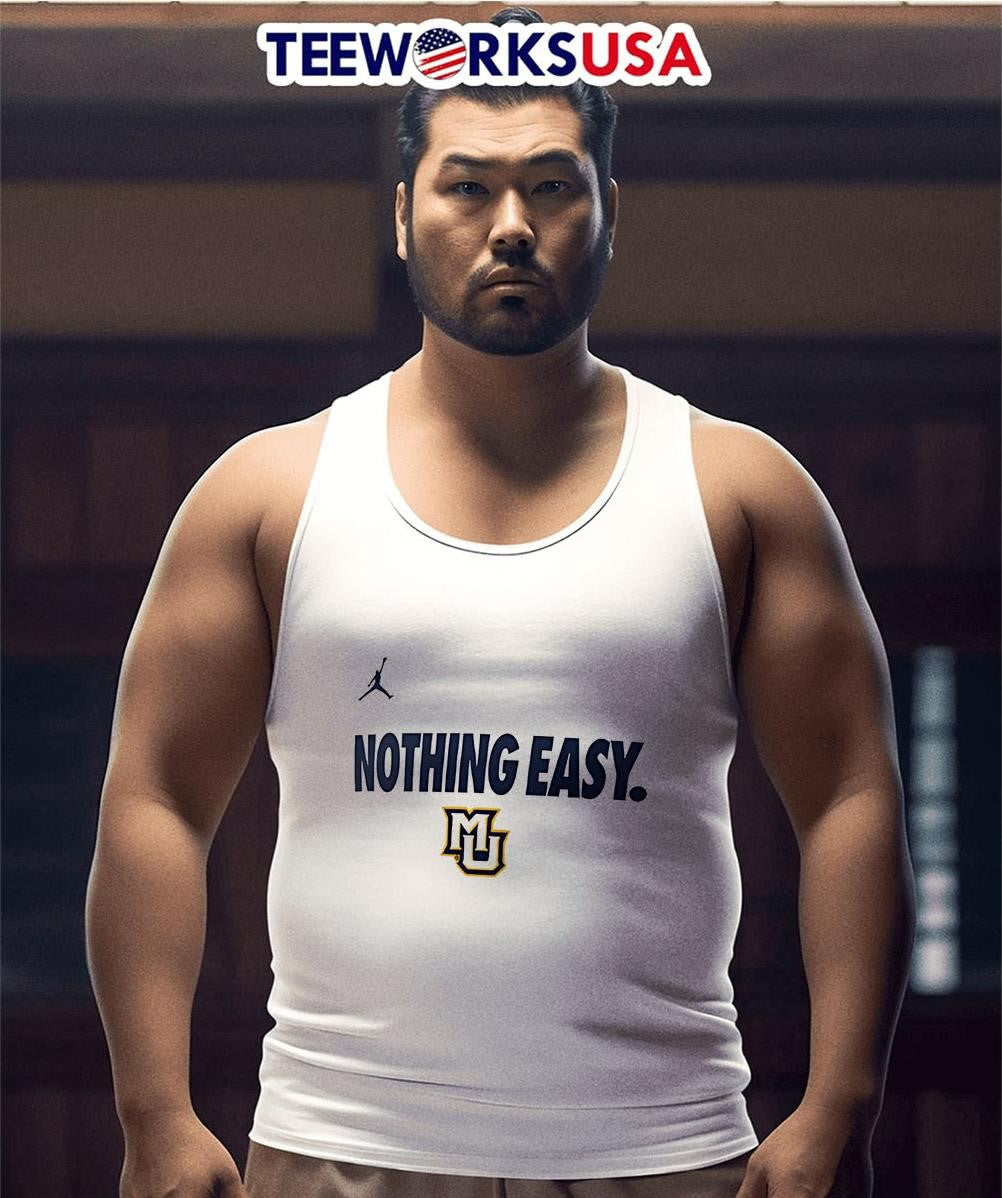 Marquette Golden Eagles Nothing Easy - Adult & Kids T-Shirts, Sweatshirts & Hoodies apparel design preview 3