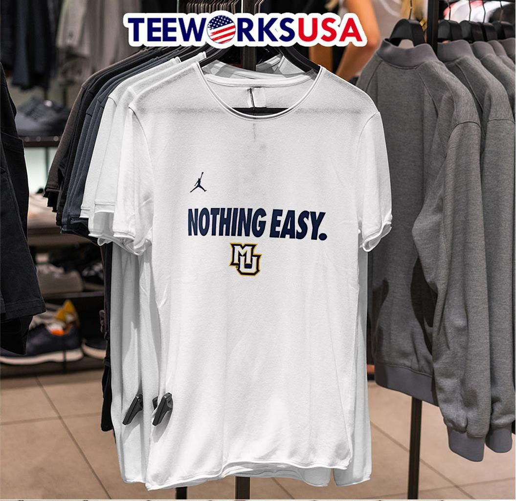 Marquette Golden Eagles Nothing Easy - Adult & Kids T-Shirts, Sweatshirts & Hoodies apparel design preview 6