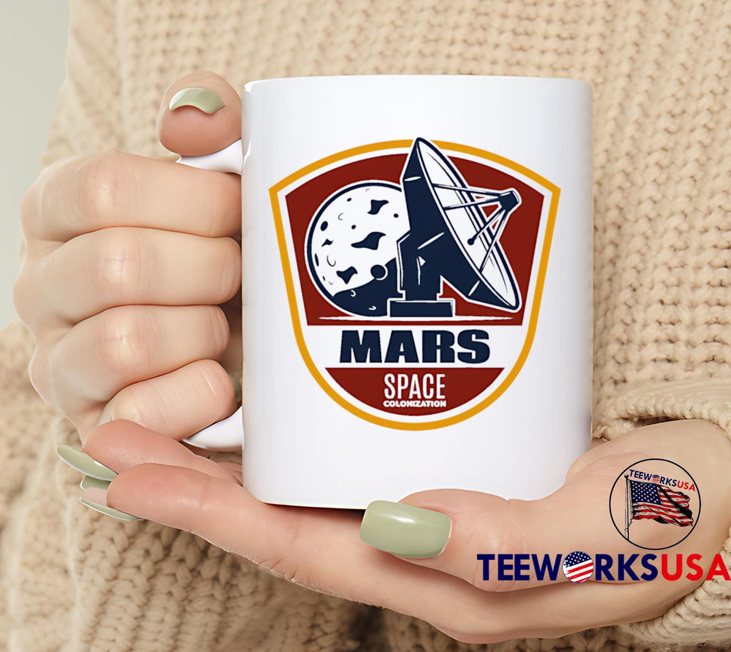 Mars Space Colonization logo - Adult & Kids T-Shirts, Sweatshirts & Hoodies apparel design preview 6