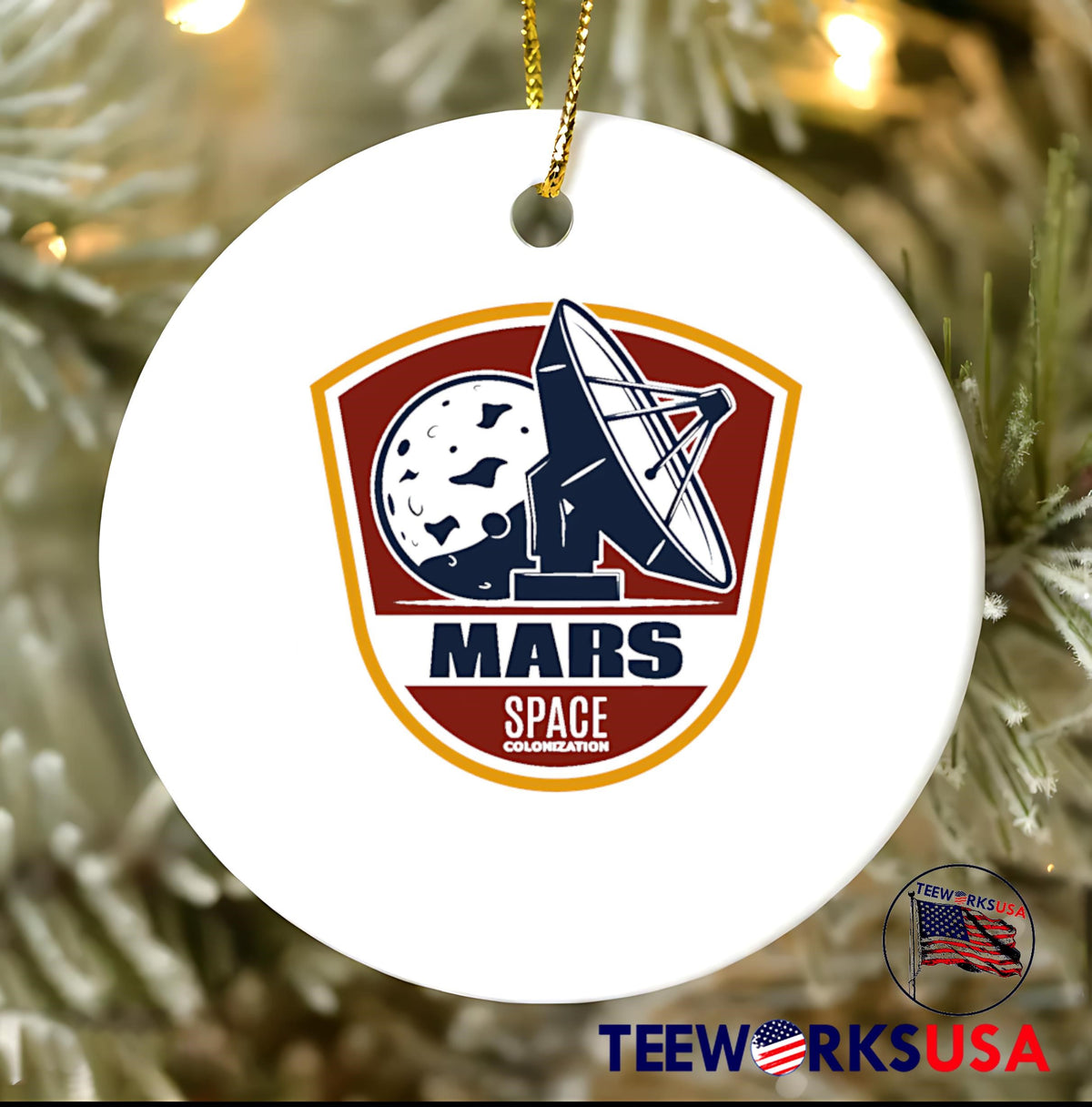 Mars Space Colonization logo - Adult & Kids T-Shirts, Sweatshirts & Hoodies apparel design preview 3