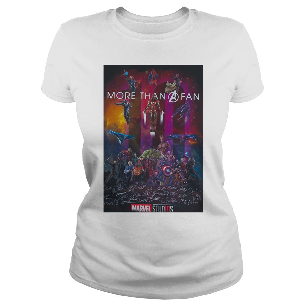 Marvel Avengers Endgame More Than A Fan - Adult & Kids T-Shirts, Sweatshirts & Hoodies apparel design preview 2