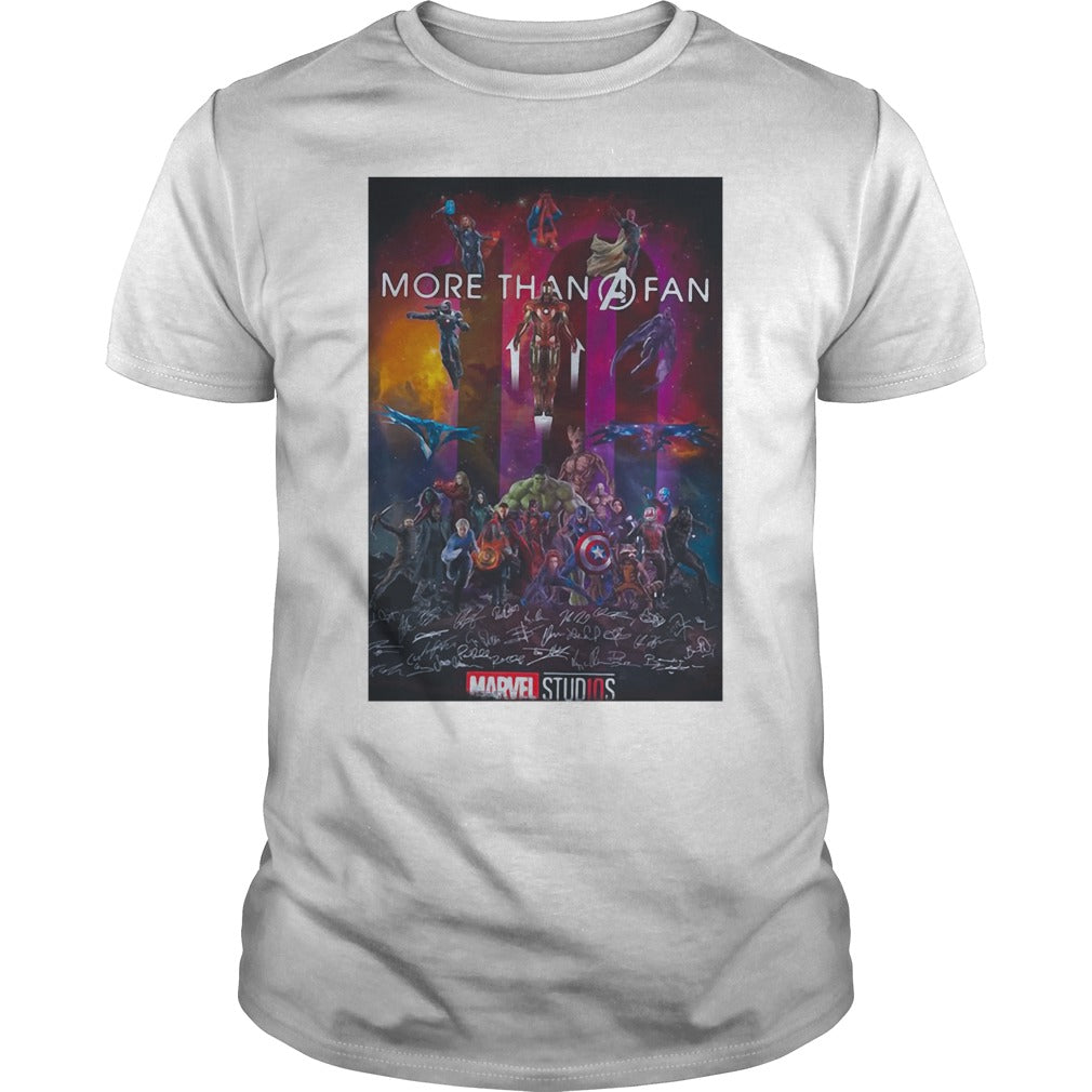 Marvel Avengers Endgame More Than A Fan - Adult & Kids T-Shirts, Sweatshirts & Hoodies apparel design preview 1