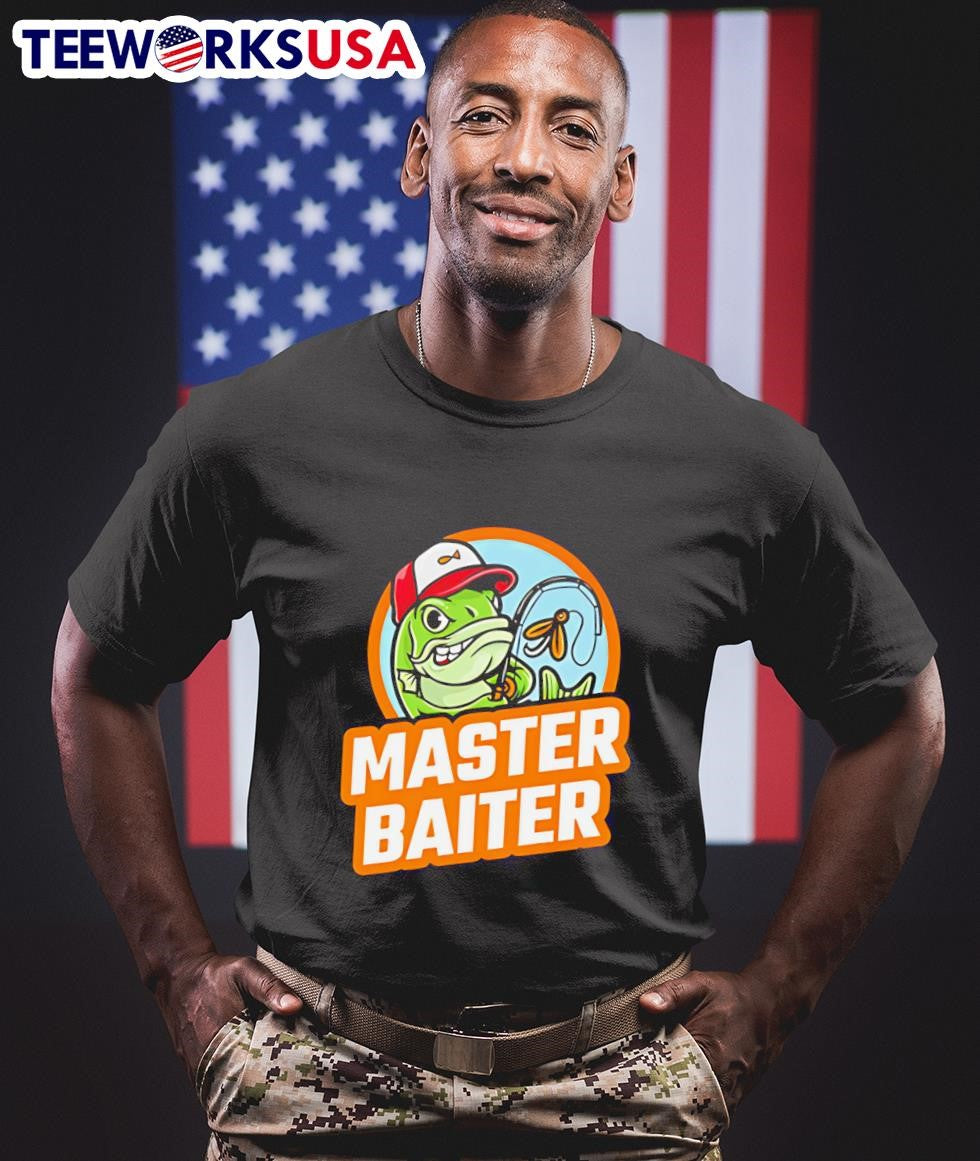 Master Baiter Fishing Funny - Adult & Kids T-Shirts, Sweatshirts & Hoodies apparel design preview 1
