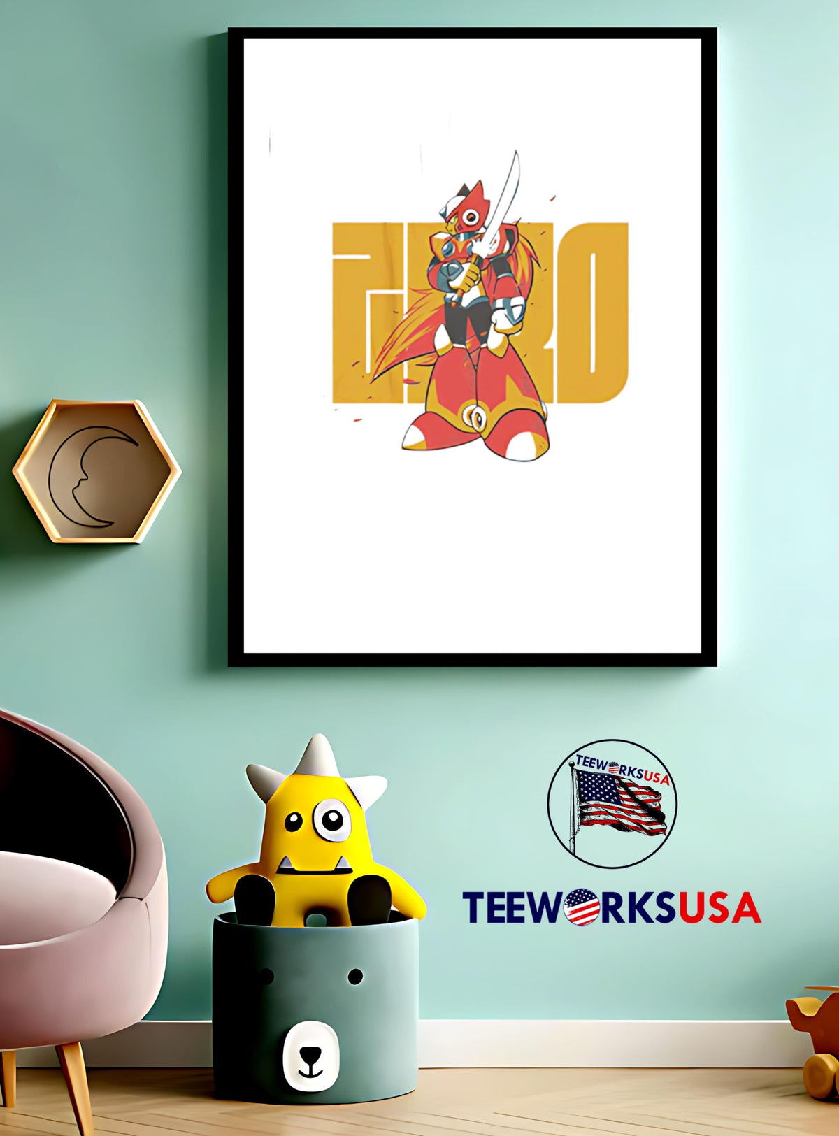 Maverick Hunter By Mega Man - Adult & Kids T-Shirts, Sweatshirts & Hoodies apparel design preview 3