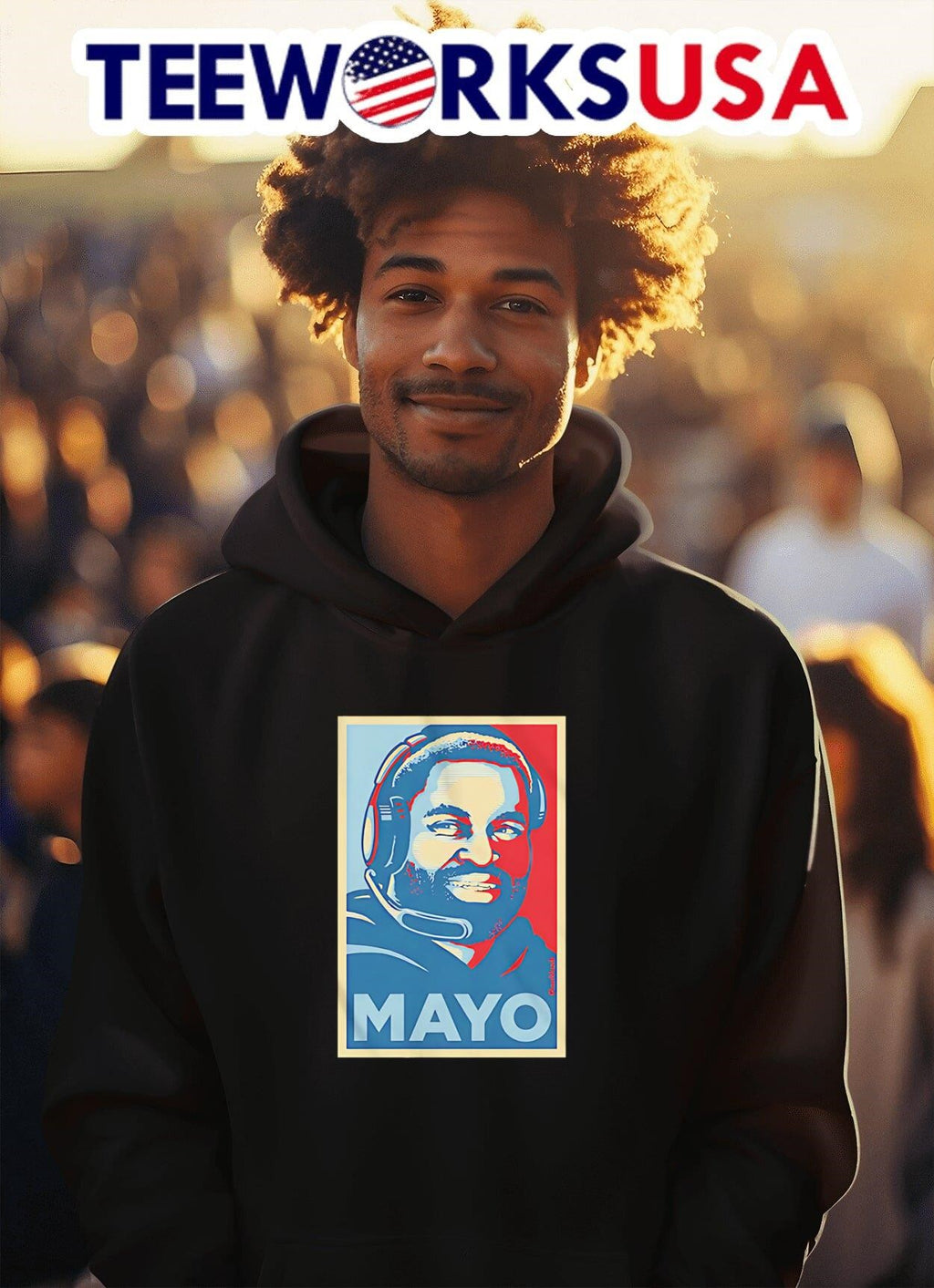 Mayo hope poster - Adult & Kids T-Shirts, Sweatshirts & Hoodies apparel design preview 2