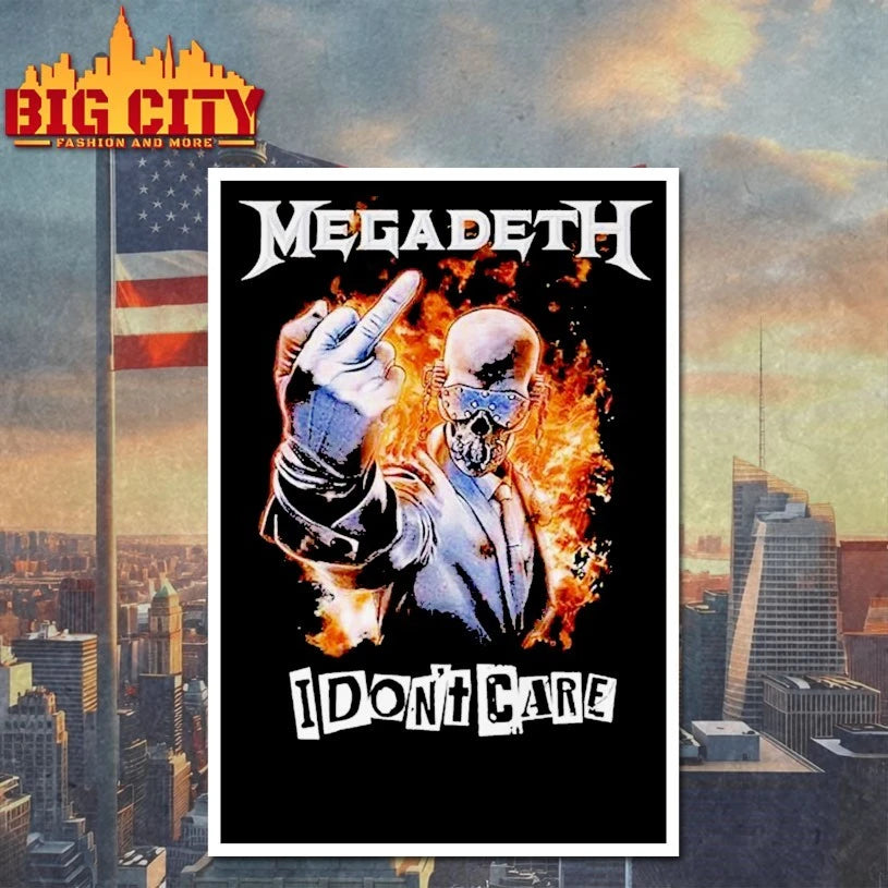 Megadeth fuck I Don't Care - Adult & Kids T-Shirts, Sweatshirts & Hoodies apparel design preview 4