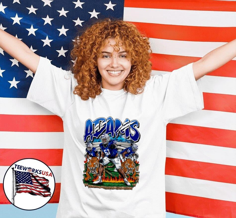 Memphis Tigers Chris Adams cartoon - Adult & Kids T-Shirts, Sweatshirts & Hoodies apparel design preview 4