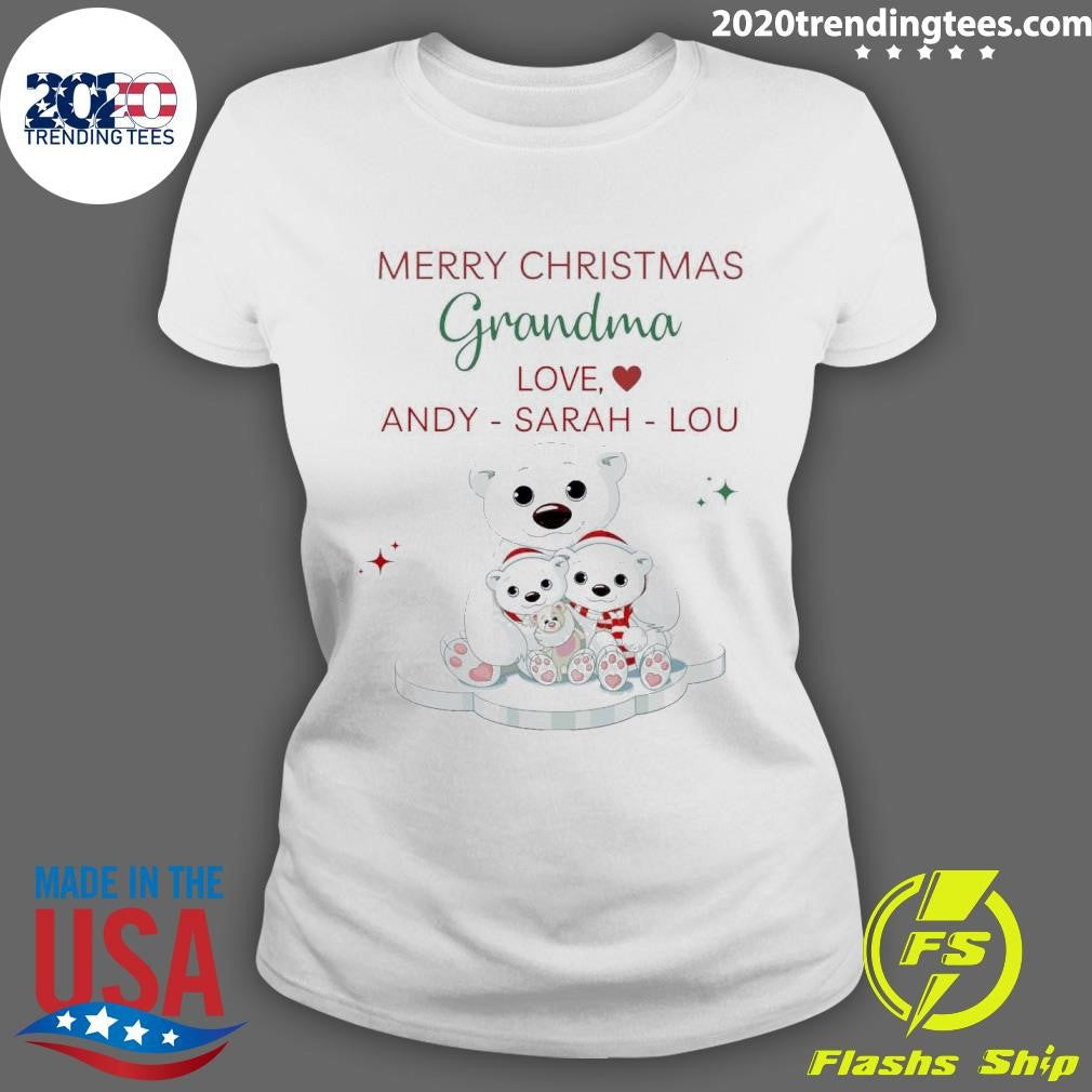 Merry Christmas Grandma Love - Adult & Kids T-Shirts, Sweatshirts & Hoodies apparel design preview 3