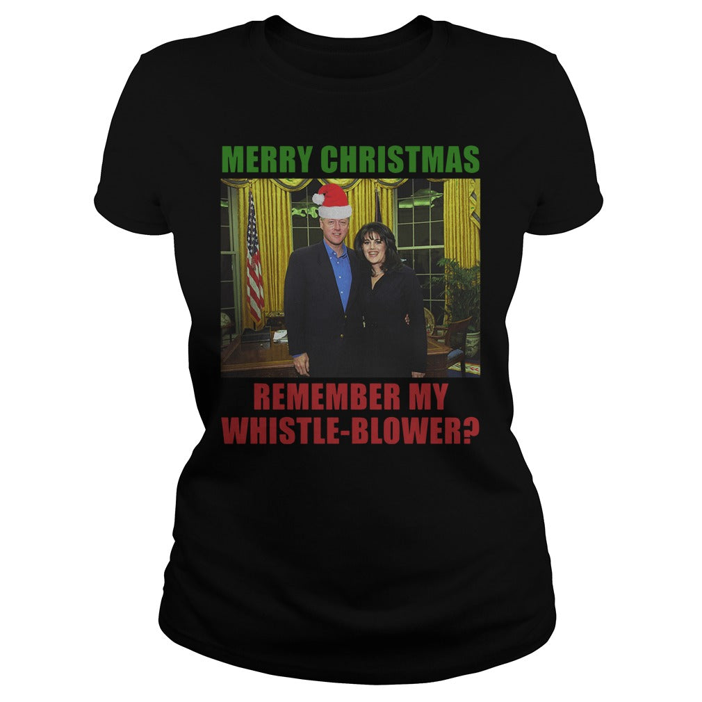 Merry Christmas Remember My Whistleblower - Adult & Kids T-Shirts, Sweatshirts & Hoodies apparel design preview 2