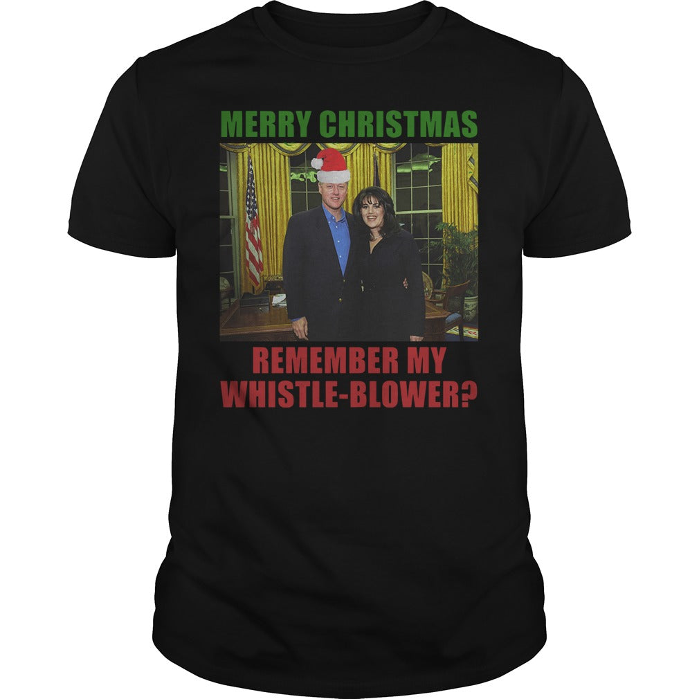 Merry Christmas Remember My Whistleblower - Adult & Kids T-Shirts, Sweatshirts & Hoodies apparel design preview 1