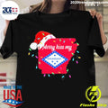 Merry kiss my Arkansass Christmas lights Xmas - Adult & Kids T-Shirts, Sweatshirts & Hoodies apparel design preview 1