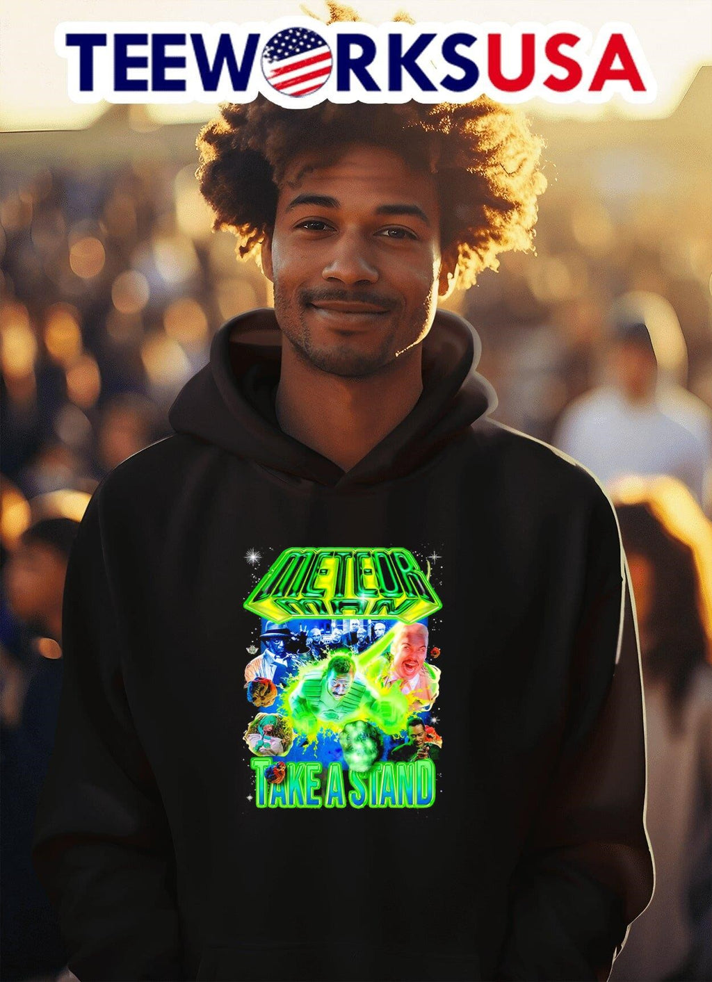 Meteor man take a stand - Adult & Kids T-Shirts, Sweatshirts & Hoodies apparel design preview 2