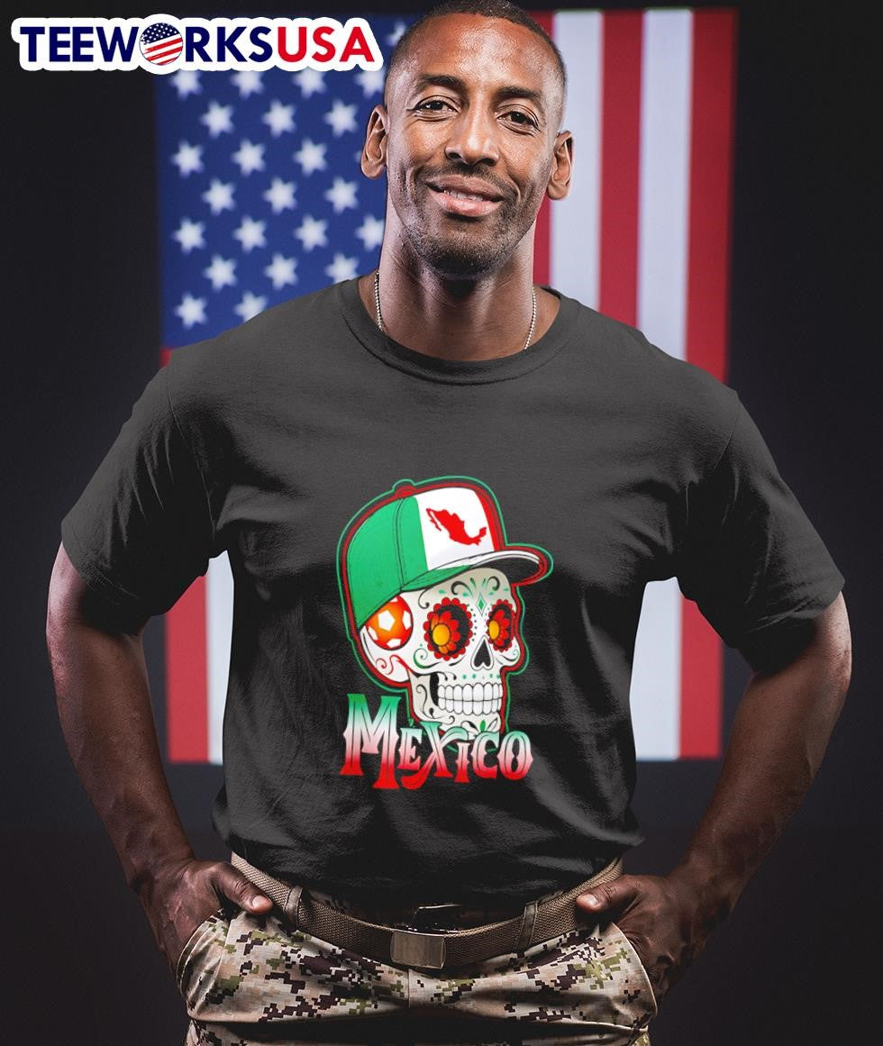 Mexico Sugar Skull - Adult & Kids T-Shirts, Sweatshirts & Hoodies apparel design preview 1